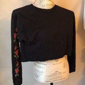 long sleeved rose shirt